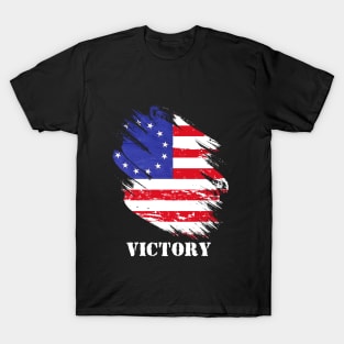 Betsy Ross Victory 1776 american flag T-Shirt